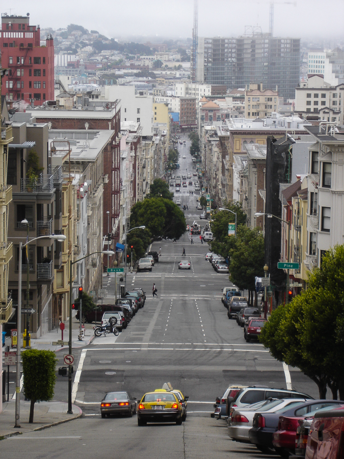 san francisco fog and street