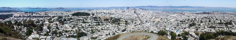 san francisco sutro tower panorama