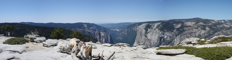 yosemite half dome panorama
