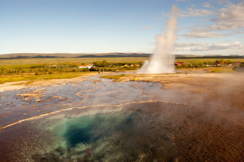 iceland geysir and pool