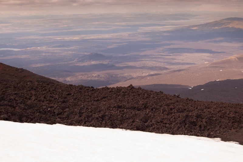 iceland hekla hike snow
