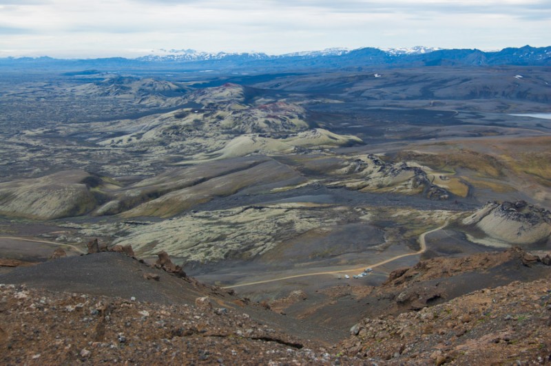 iceland lakagigar from top