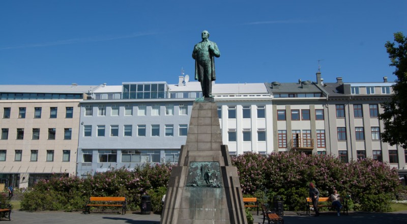 iceland reykjavik statue