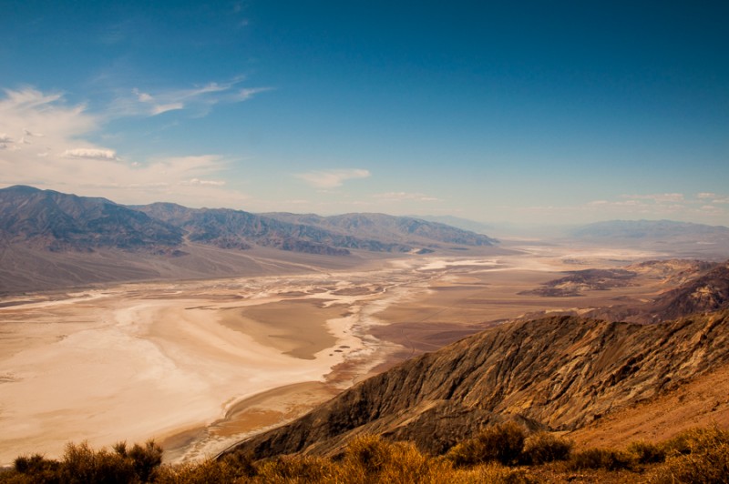 death valley view from zabriskie point