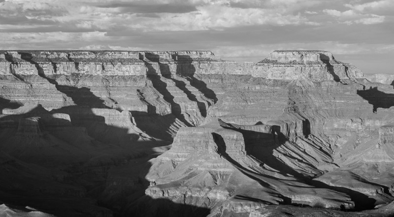 grand canyon bw