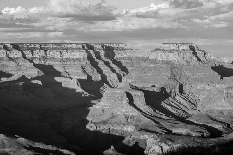 grand canyon bw