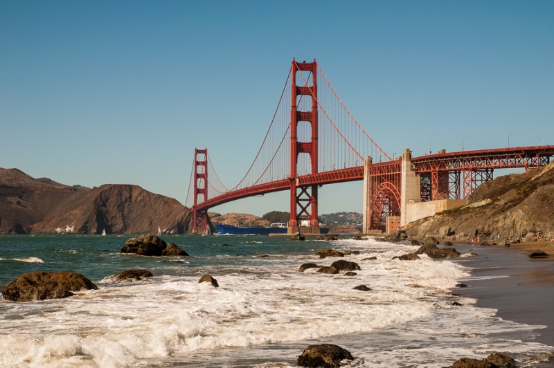 san francisco golden gate from baker beach