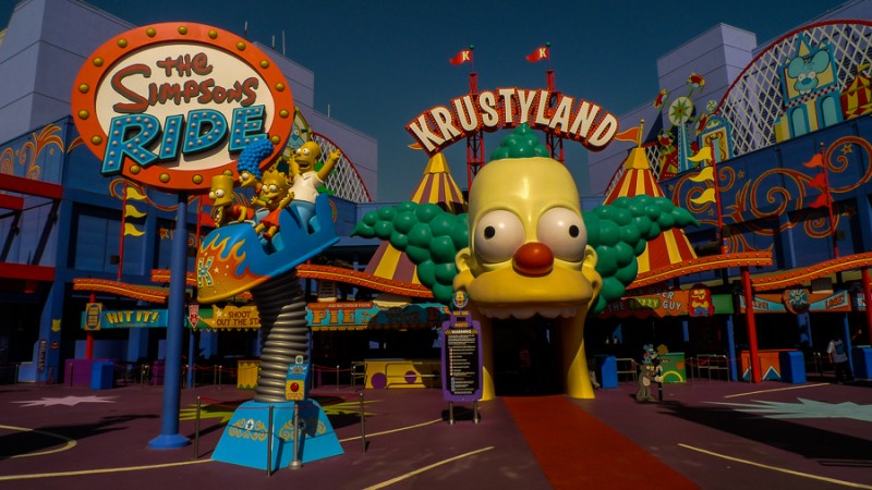 univeral studios la krustyland
