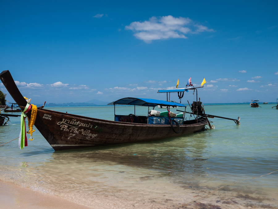 ko phi phi island village boat