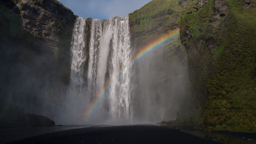 skogafoss rainbow