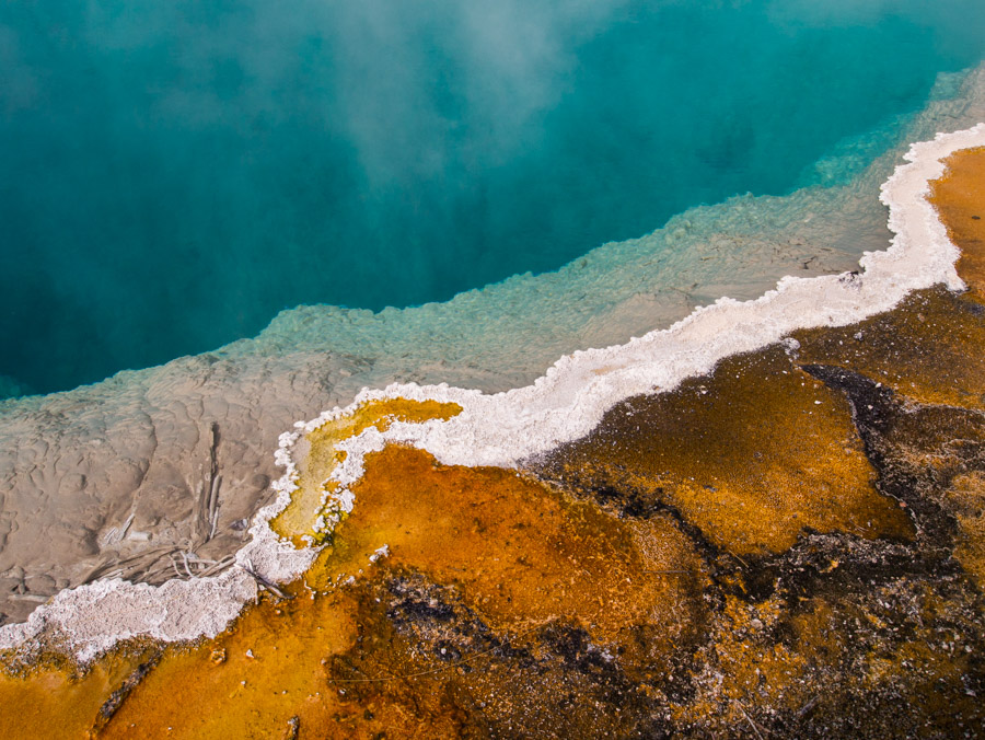 usa yellowstone morning glory pool