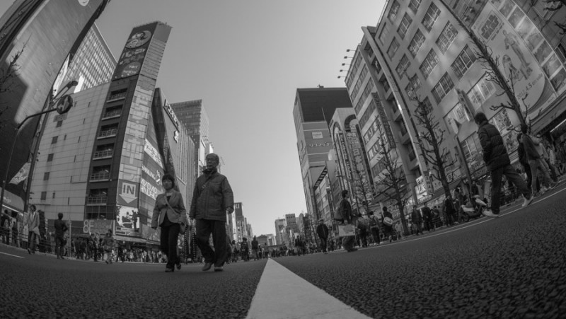 akihabara streets on sunday