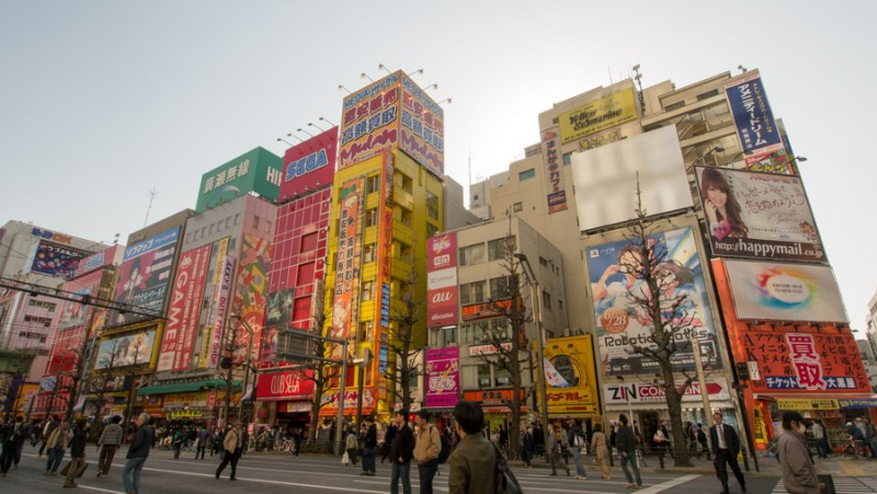 japan tokyo akihabara buildings