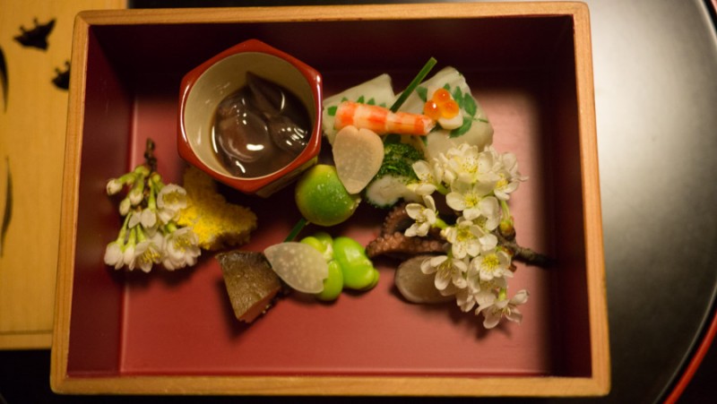 kyoto kikunoii assortment of appetizers