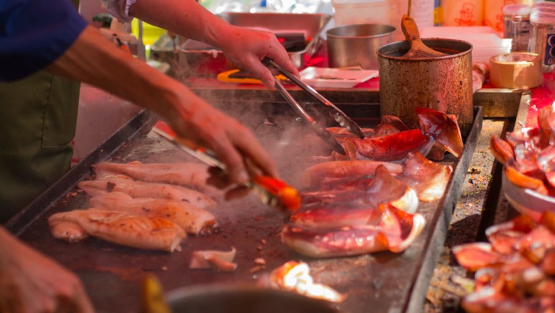 tokyo food stall squid