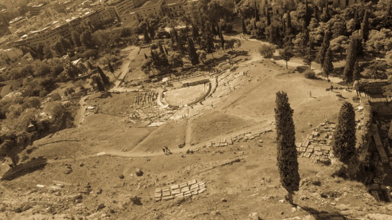 greece athens acropolis theatre