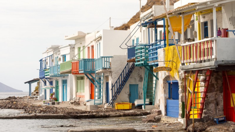 greece milos klima houses
