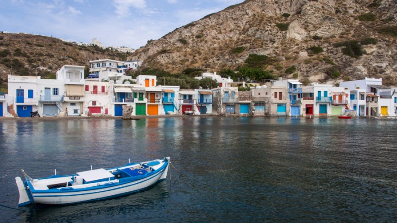 greece milos klima port