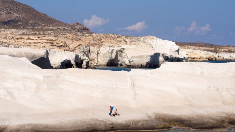 greece milos white beach