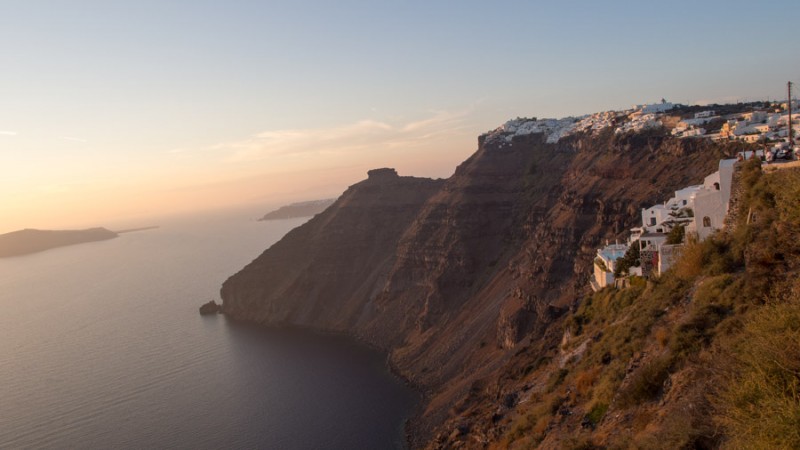 greece santorini cliffs