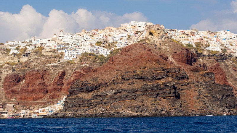 greece santorini from the sea