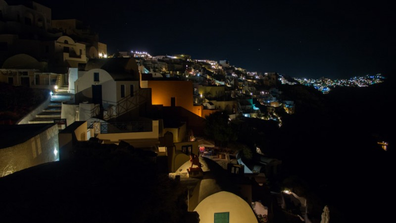 greece santorini oia by night