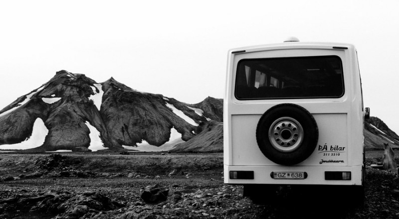 iceland laugavegur trail bus