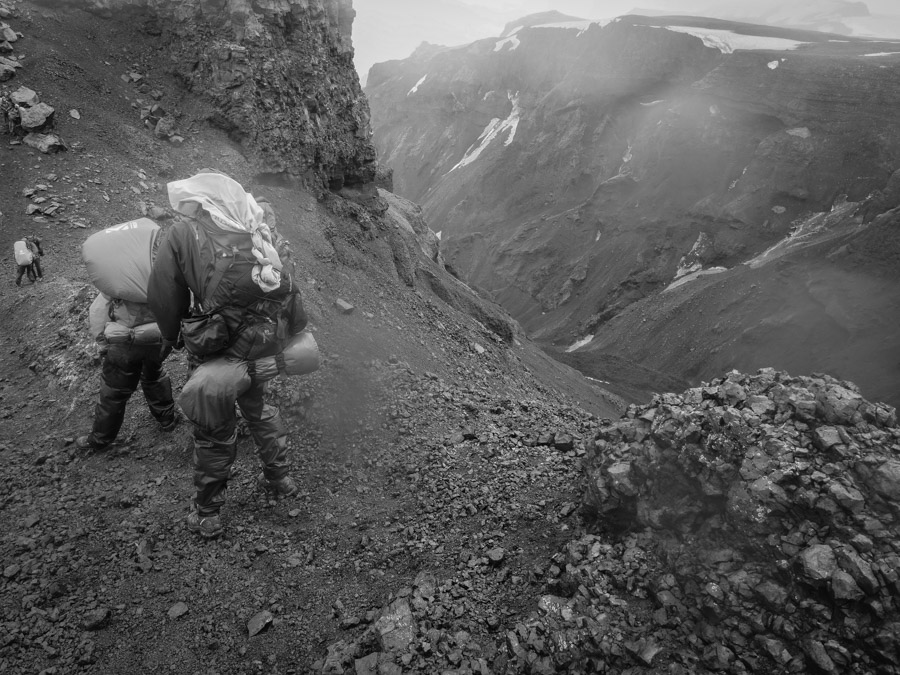 iceland laugavegur trail dangerous section