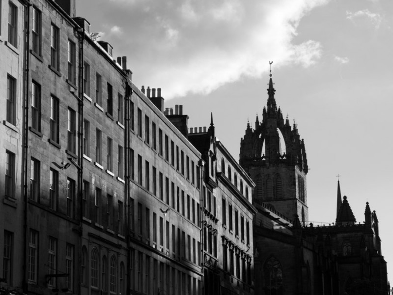 scotland edinburgh bw