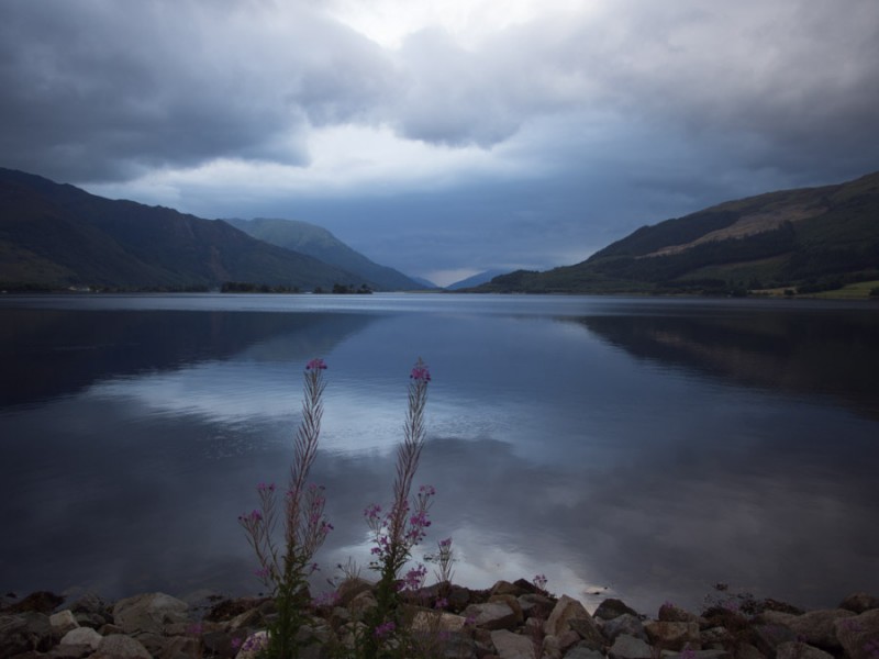 scotland glencoe at dusk