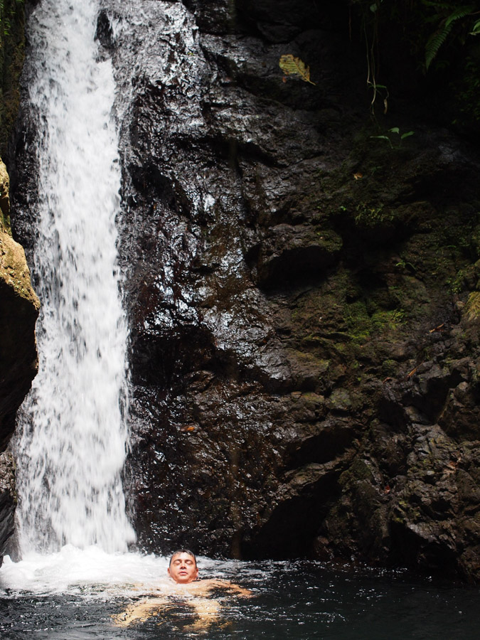 costa rica corcovado waterfall swim