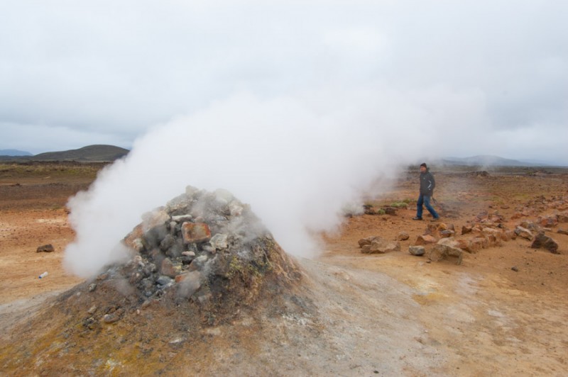 iceland myvatn chimney