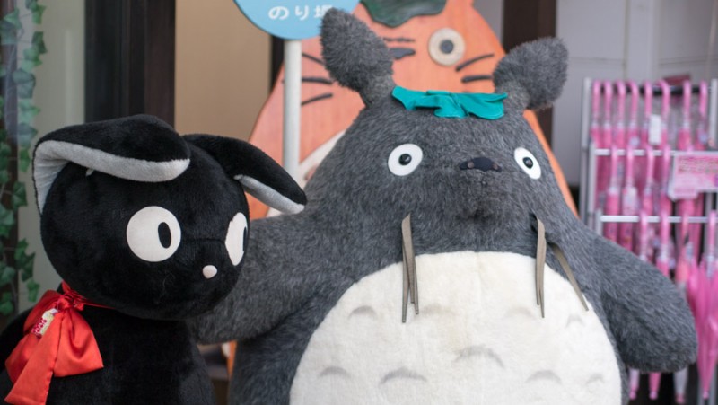 japan totoro and kiki cat