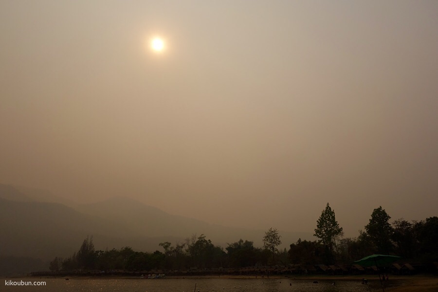 thailand chiang mai landing in fumes