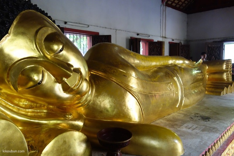 thailand chiang mai lying buddah
