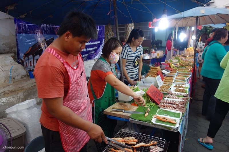 thailand chiang mai market food stall