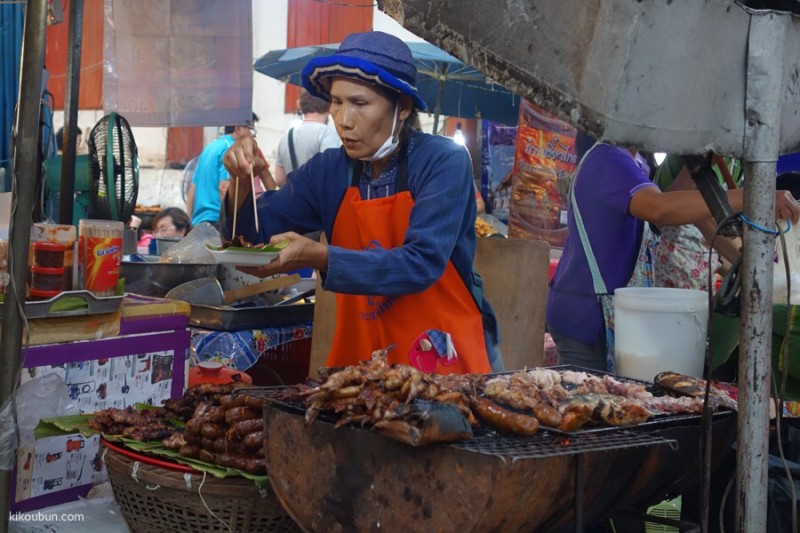 thailand chiang mai street food barbecue