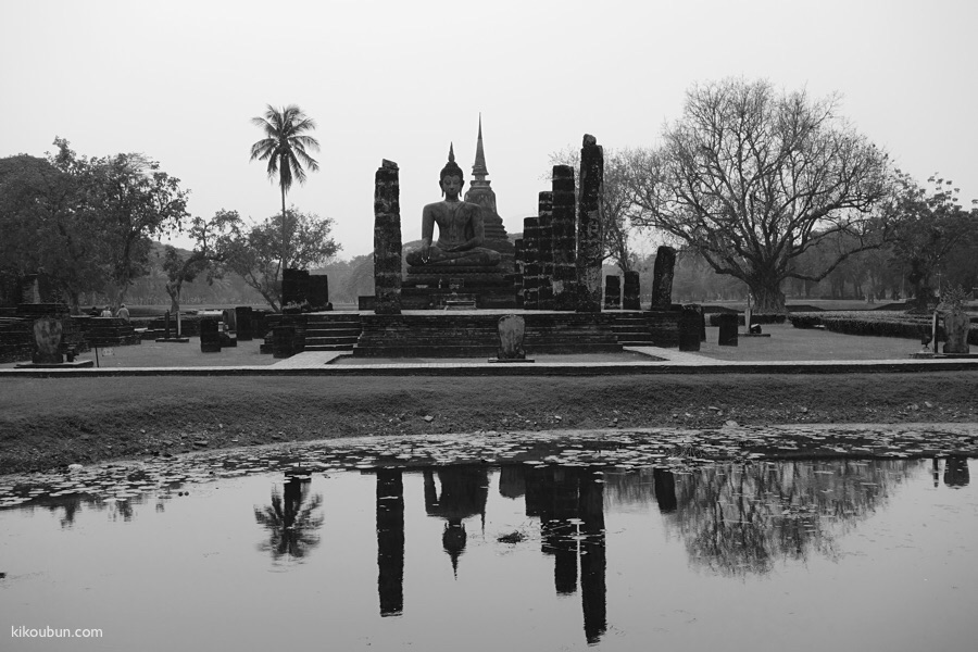 thailand sukhothai bw