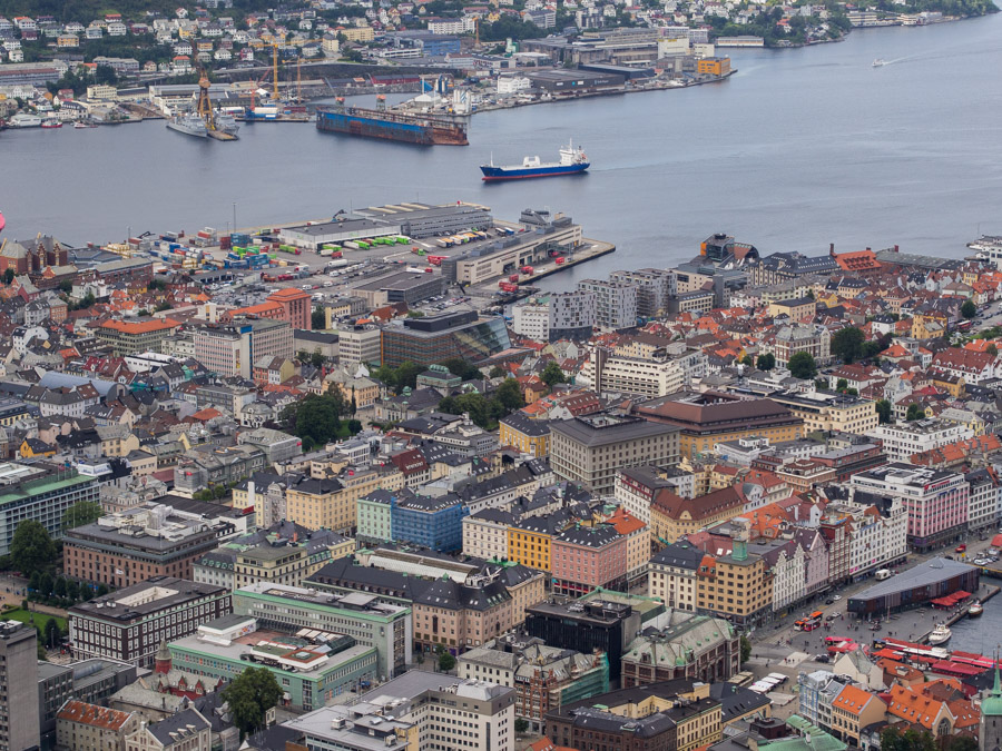 bergen from above