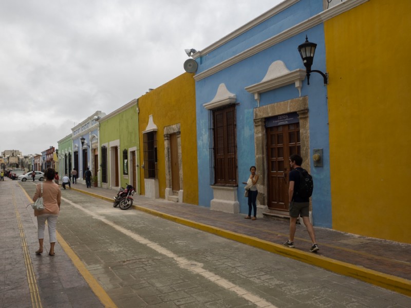 campeche colourful street