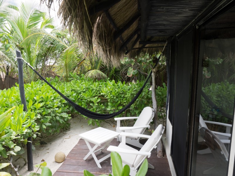 coco tulum bungalow patio
