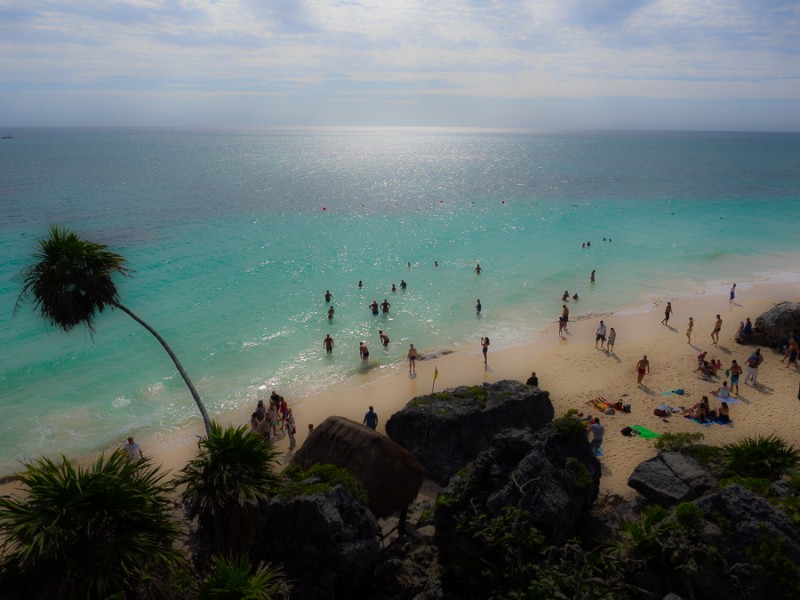 tulum archeological site beach