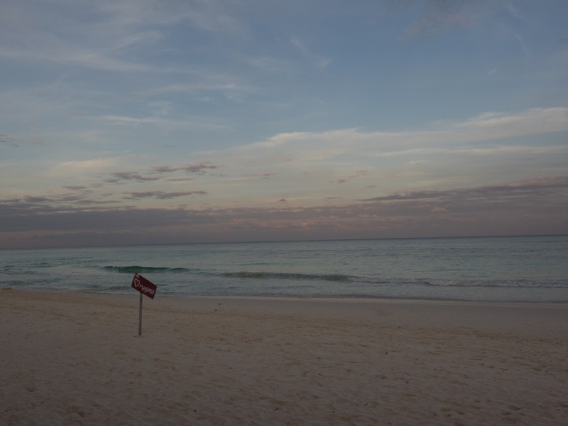 tulum empty beach