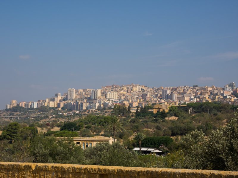 agrigente from valley of the temples