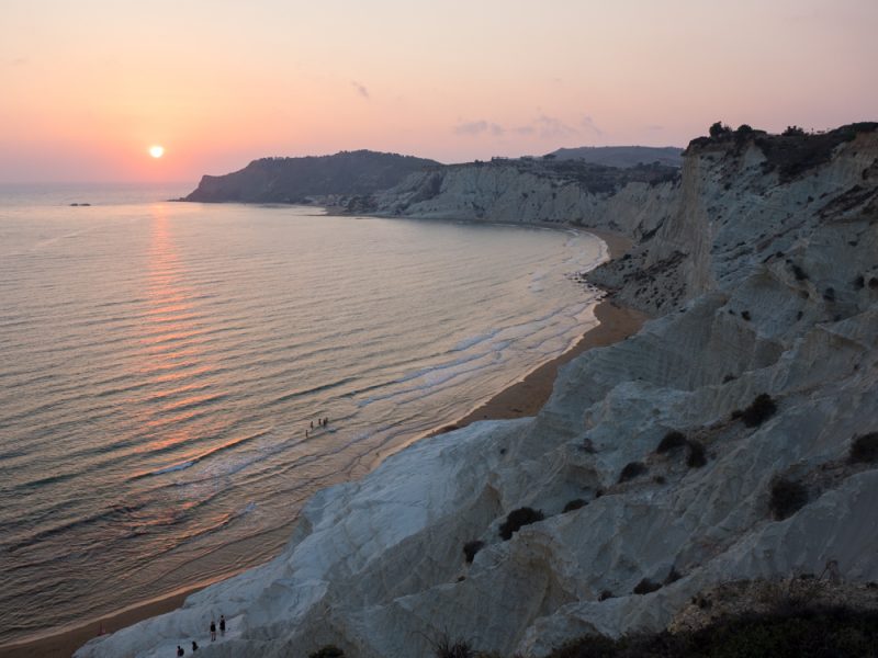 scala dei turchi sunset