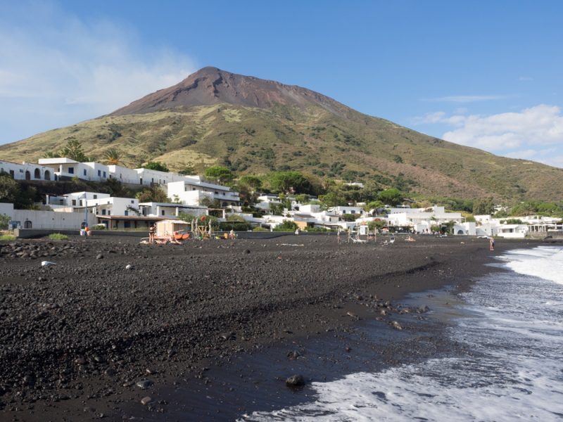 stromboli from the beach