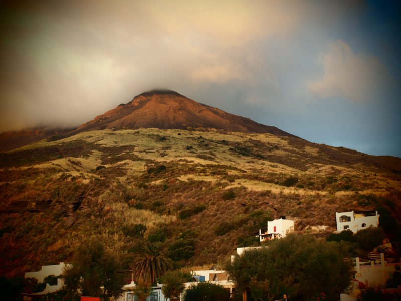 stromboli volcano from port