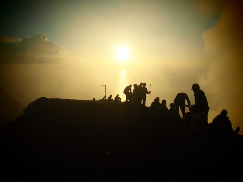 stromboli waiting for sunset