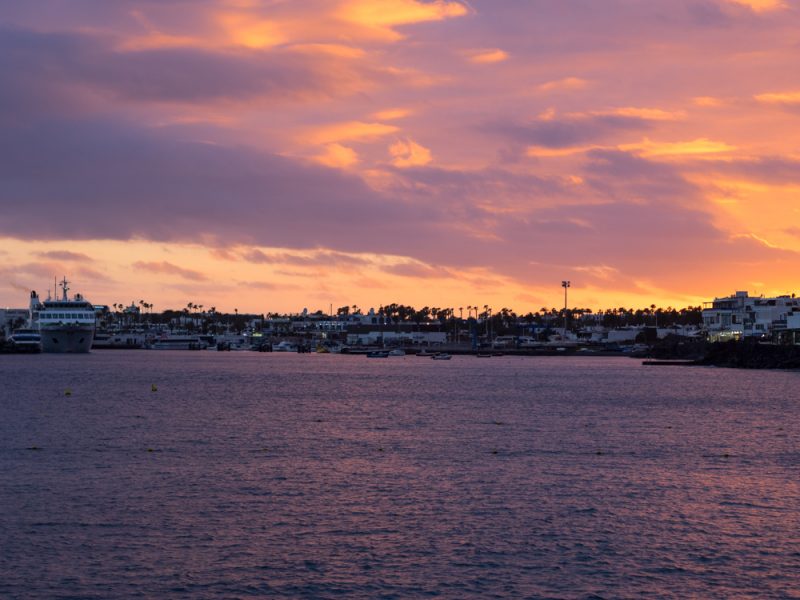 playa blanca sunset lanzarote