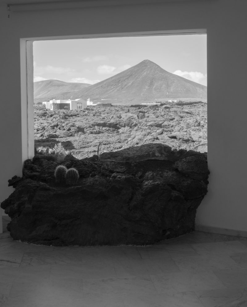 cesar manrique foundation bw window